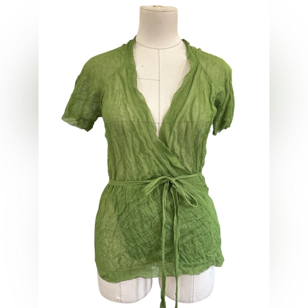 Susana Monaco sheer short sleeve wrap, cardigan, size medium